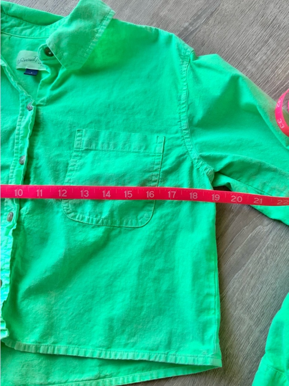 Universal Thread Cropped Button-Down Shirt Small - Picture 8 of 9